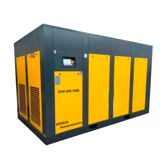 Винтовой компрессор ZUV – 250 VSD 8 бар прямой привод IP 55 D