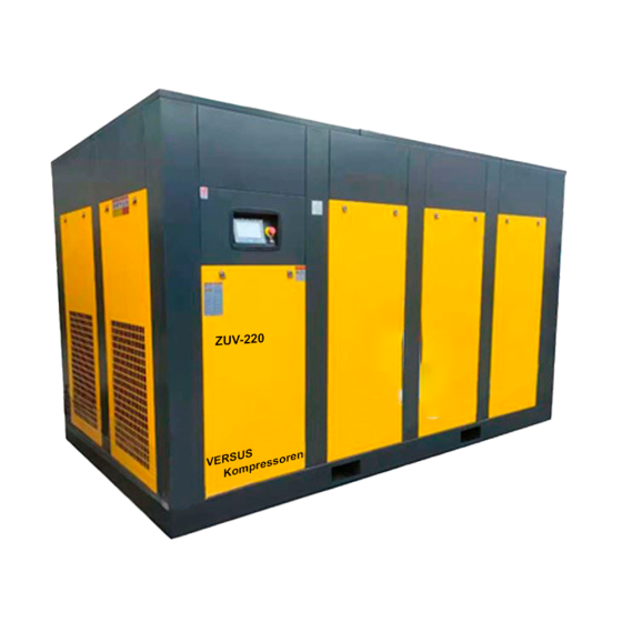 Винтовой компрессор ZUV – 220 13 бар прямой привод IP 23 D