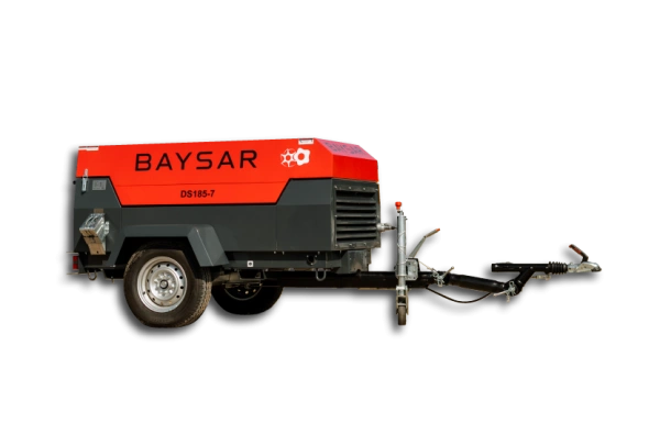 Передвижной компрессор Baysar DS165-7 на шасси